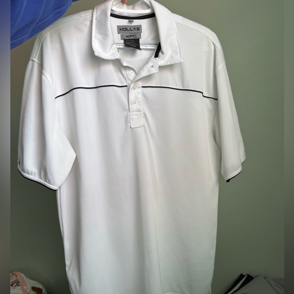 Preloved Hollas Men's White Polo Shirt